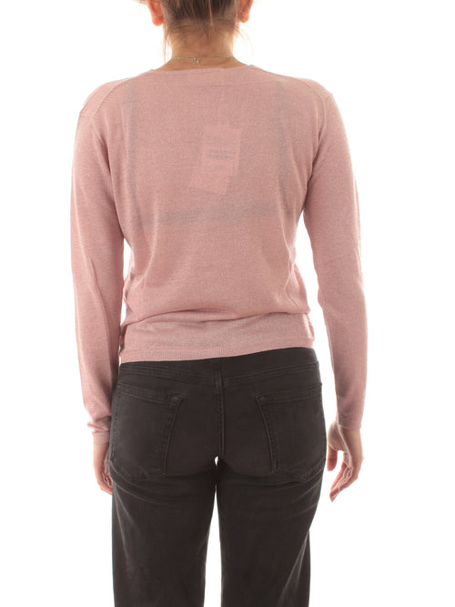 Iblues SHINE cardigan con lurex da donna rosa
