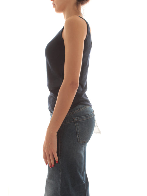 Iblues SALEP top con lurex da donna blu