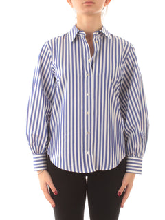 Iblues MADIA camicia in popeline da donna bluette/bianco