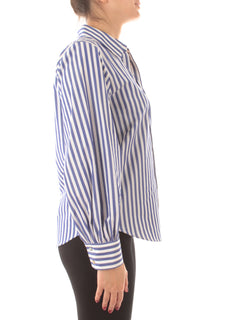 Iblues MADIA camicia in popeline da donna bluette/bianco