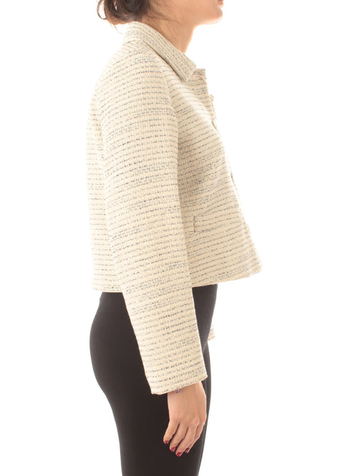 Iblues POLGO giacca in tweed da donna bianco
