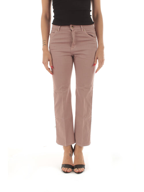 Iblues ONORE pantalone flare da donna rosa canina