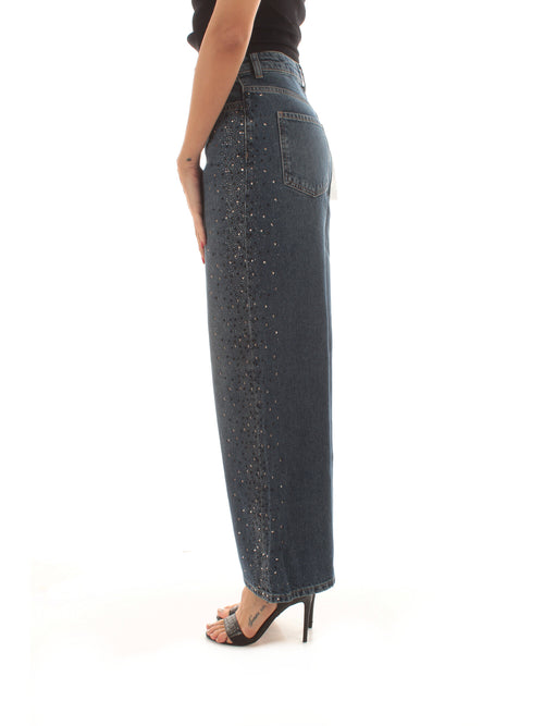 Iblues NINASHINE jeans wide leg da donna blu