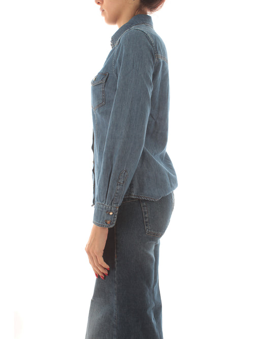 Iblues GAETA camicia da donna blue jeans