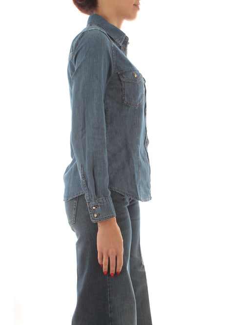 Iblues GAETA camicia da donna blue jeans