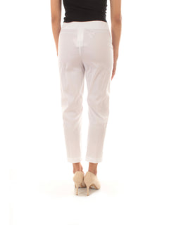 Iblues FILOVIA pantaloni semiaderenti da donna bianco