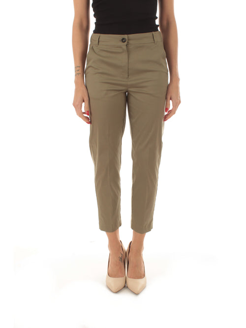 Iblues FILOVIA pantaloni semiaderenti da donna khaki