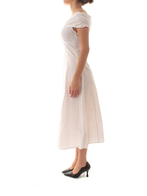 Iblues KREN abito in popeline di cotone da donna bianco