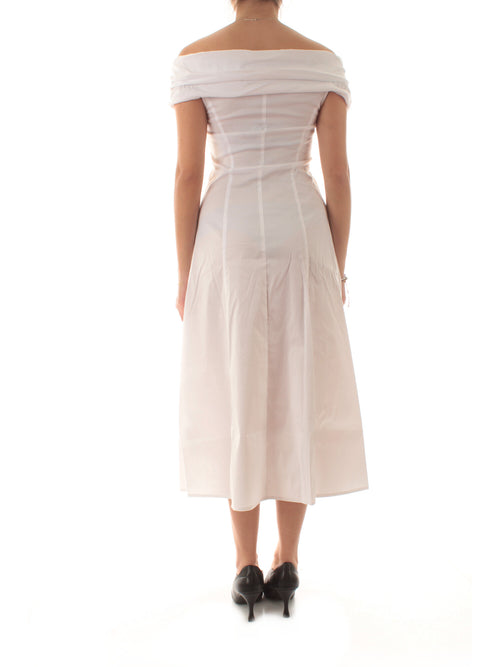 Iblues KREN abito in popeline di cotone da donna bianco