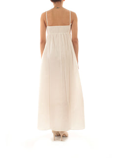 Iblues FILTRO abito lungo in popeline da donna bianco