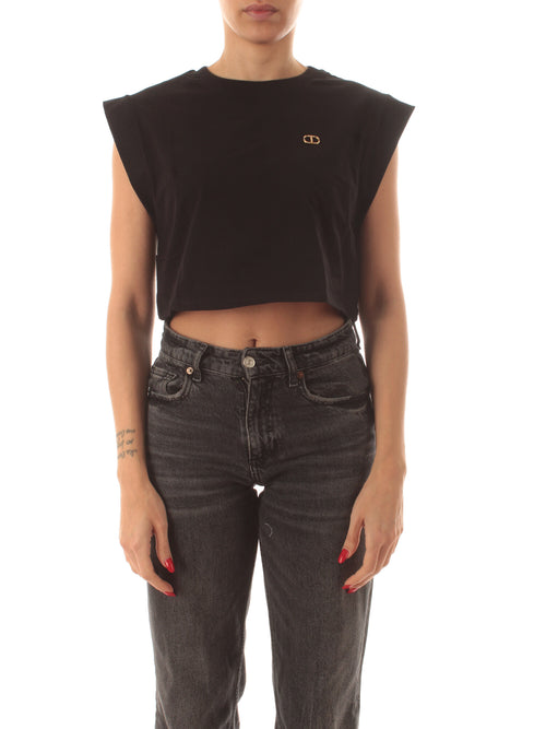 Twinset T-shirt da donna nero