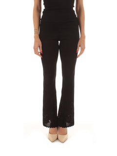 Twinset pantalone in maglia con pizzo da donna