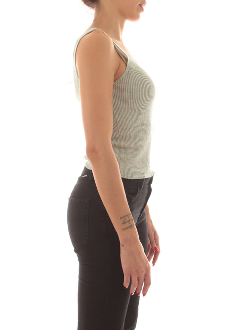 Twinset top in maglia con lurex da donna ninfa chiaro lurex