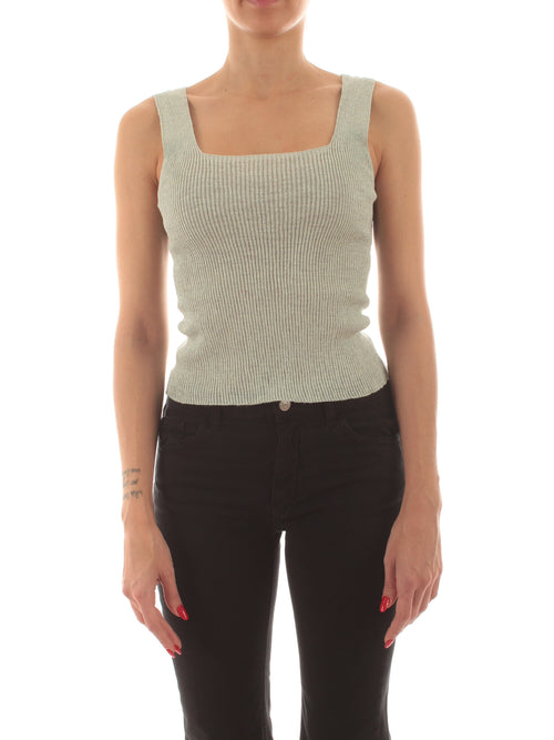 Twinset top in maglia con lurex da donna ninfa chiaro lurex