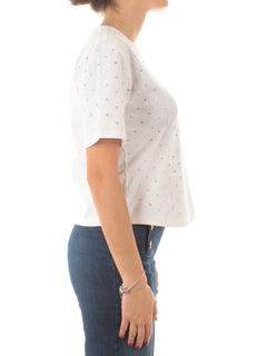 Twinset Actitude T-shirt con strass papers da donna