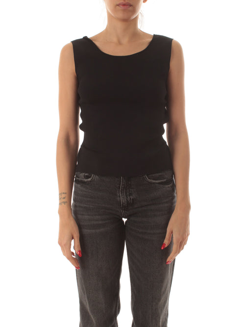 Jucca top in maglia da donna nero