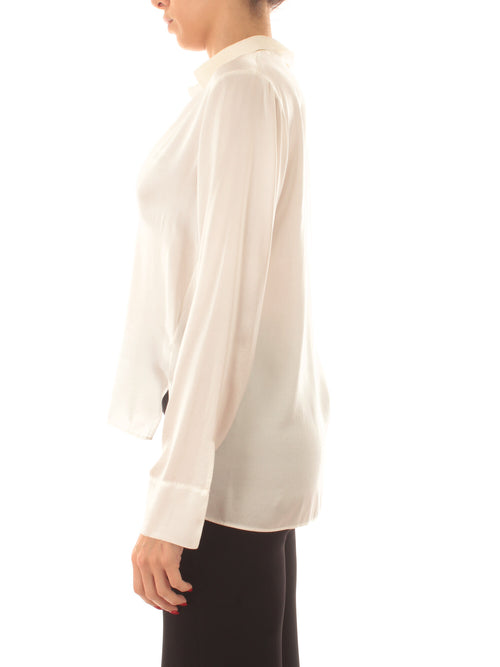Jucca T-shirt in seta da donna panna