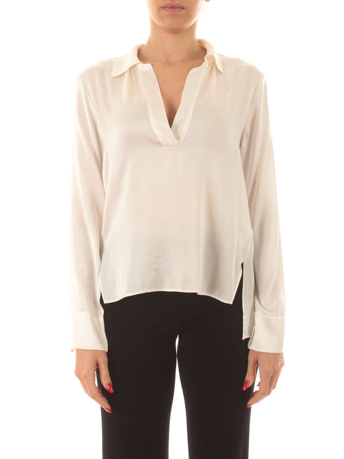 Jucca T-shirt in seta da donna panna