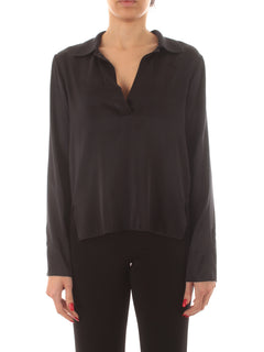 Jucca T-shirt in seta da donna nero