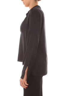 Jucca T-shirt in seta da donna nero