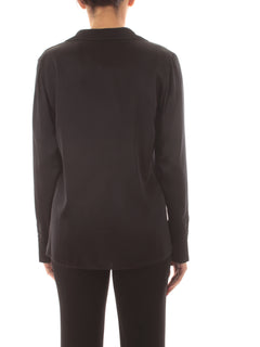 Jucca T-shirt in seta da donna nero