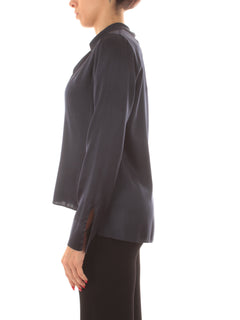 Jucca T-shirt in seta da donna lapis