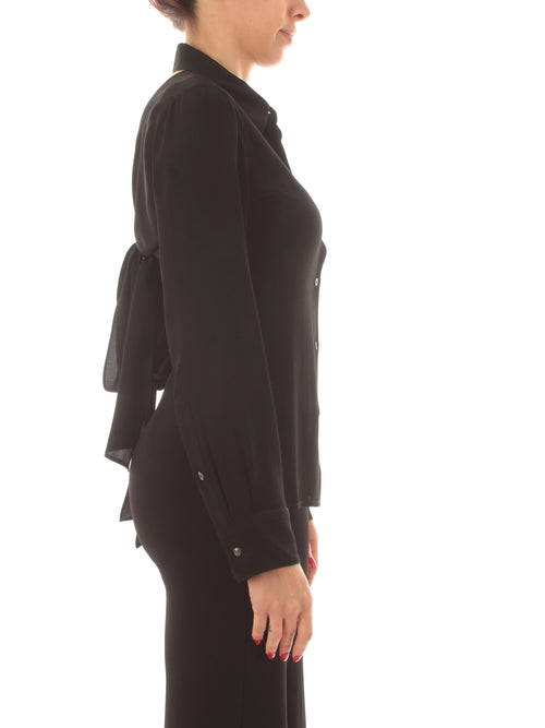 Jucca camicia annodata dietro da donna nero