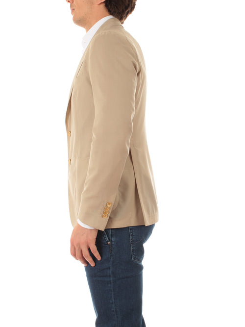 Tagliatore blazer monopetto da uomo sabbia