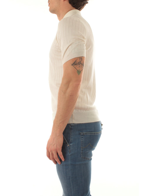 Tagliatore polo POSH da uomo bianco