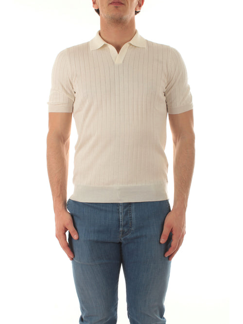 Tagliatore polo POSH da uomo bianco