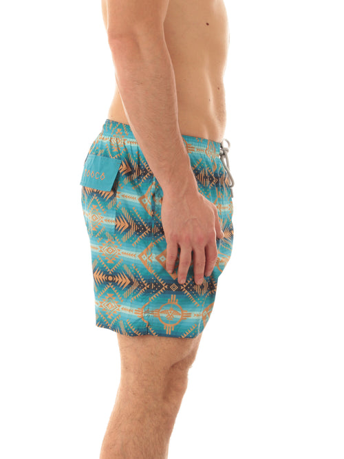 Tooco Beachwear COLORADO costume da bagno da uomo turquoise