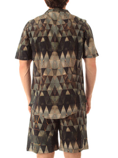 Tooco Beachwear AVEIRO camicia in rayon da uomo brown