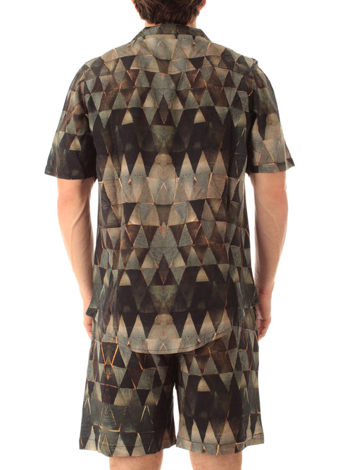 Tooco Beachwear AVEIRO camicia in rayon da uomo brown