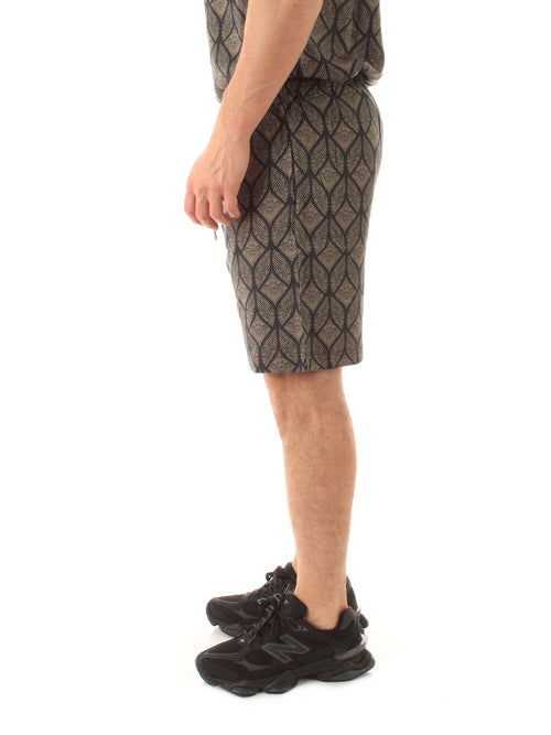 Tooco Beachwear pargo bermuda in rayon da uomo black