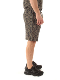 Tooco Beachwear pargo bermuda in rayon da uomo black