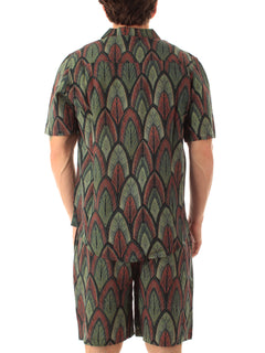 Tooco Beachwear SAVANA camicia in rayon da uomo sage