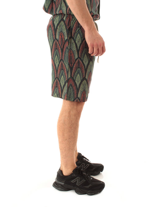 Tooco Beachwear savana bermuda in rayon da uomo sage