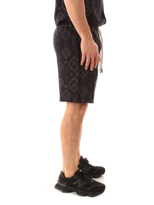Tooco Beachwear monouxy bermuda in rayon da uomo black