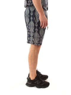 Tooco Beachwear eiffel bermuda in rayon da uomo navy