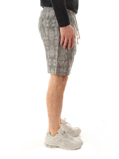 Tooco Beachwear OLDANA bermuda in lino da uomo grey