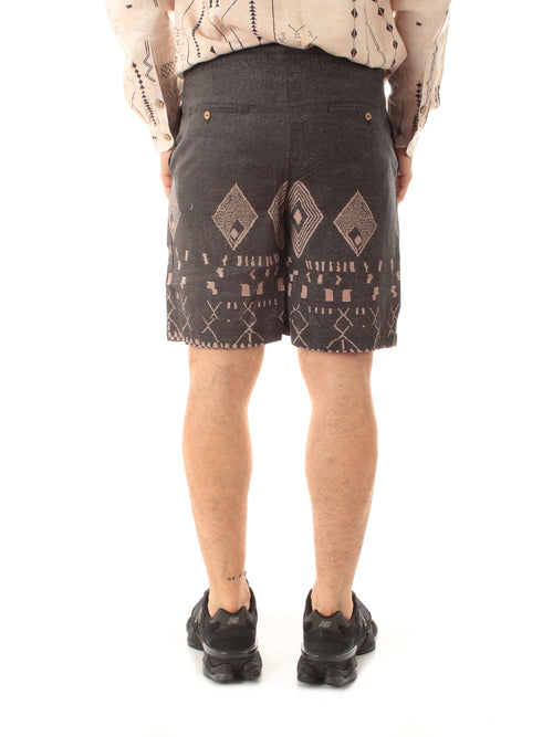 Tooco Beachwear MEDINA bermuda in lino da uomo navy