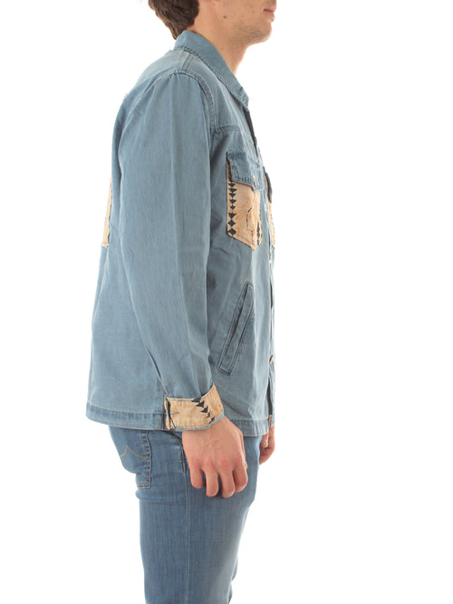 Tooco Beachwear field jacket da uomo light denim