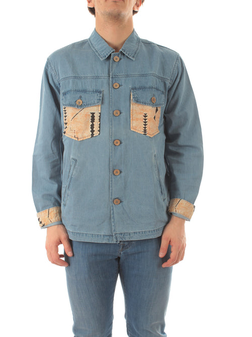 Tooco Beachwear field jacket da uomo light denim