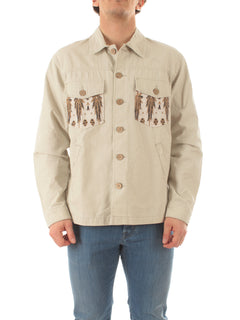 Tooco Beachwear field jacket da uomo off white