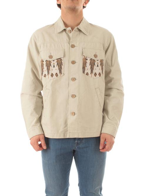 Tooco Beachwear field jacket da uomo off white