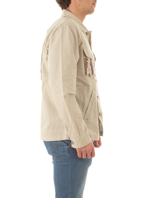 Tooco Beachwear field jacket da uomo off white
