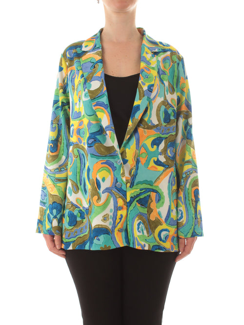 Gigliorosso blazer a fantasia da donna multicolore