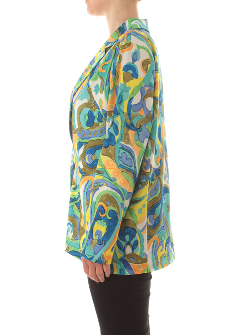 Gigliorosso blazer a fantasia da donna multicolore