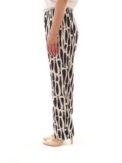 Gigliorosso pantalone a palazzo da donna multicolore