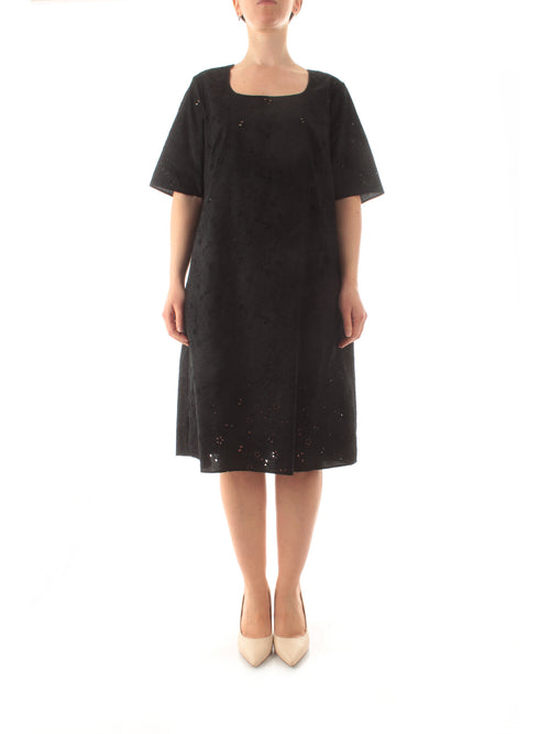 Gigliorosso abito con sangallo da donna nero